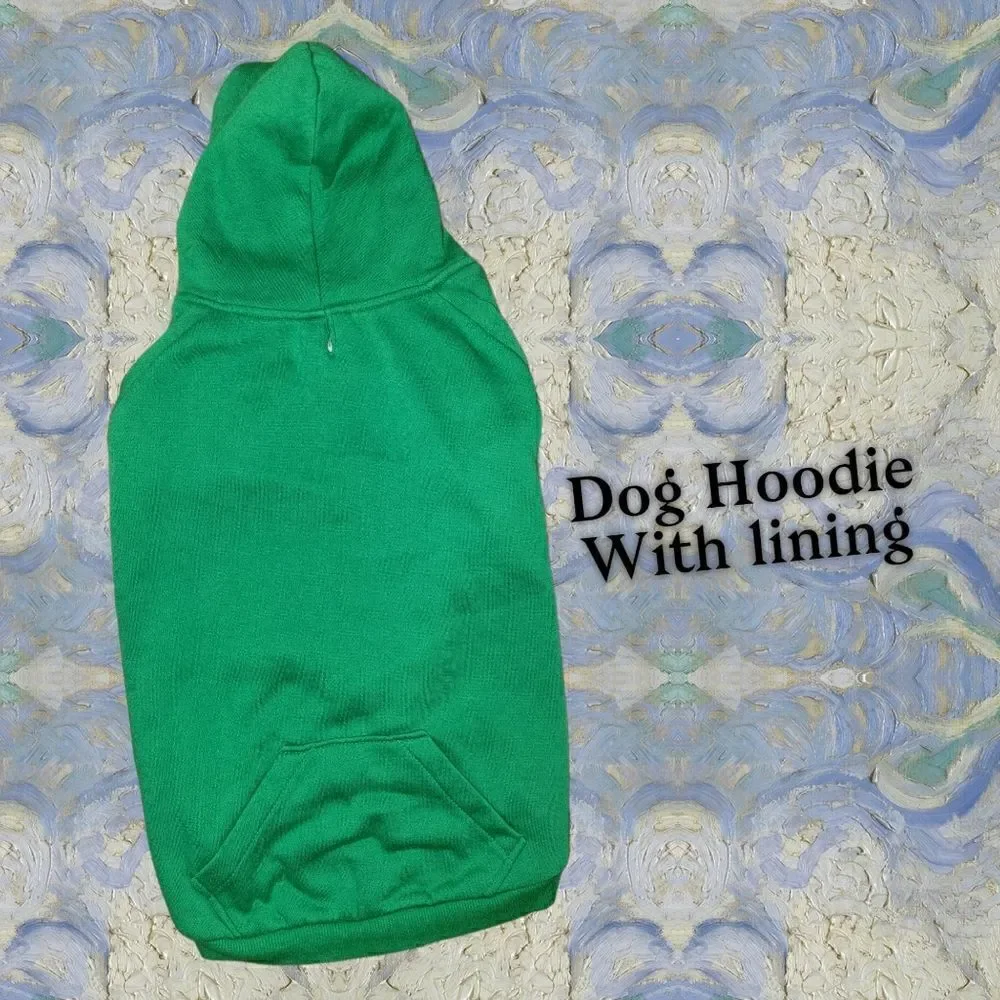Dog Green Hoodie Large #DGC9